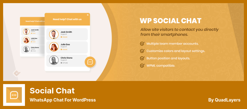 Social-Chat-Plugin – WhatsApp-Chat für WordPress