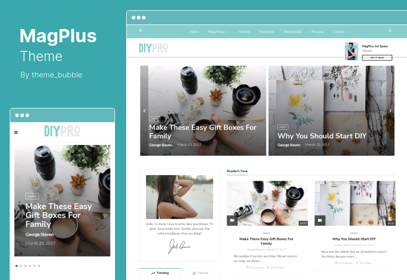 Tema MagPlus - Blog, Tema WordPress Elemen Majalah