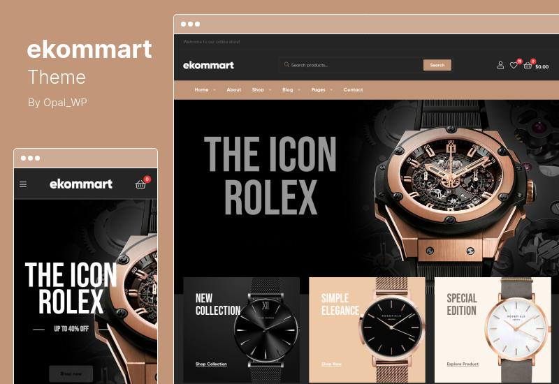 Tema ekommart - Tema WordPress eCommerce Allinone