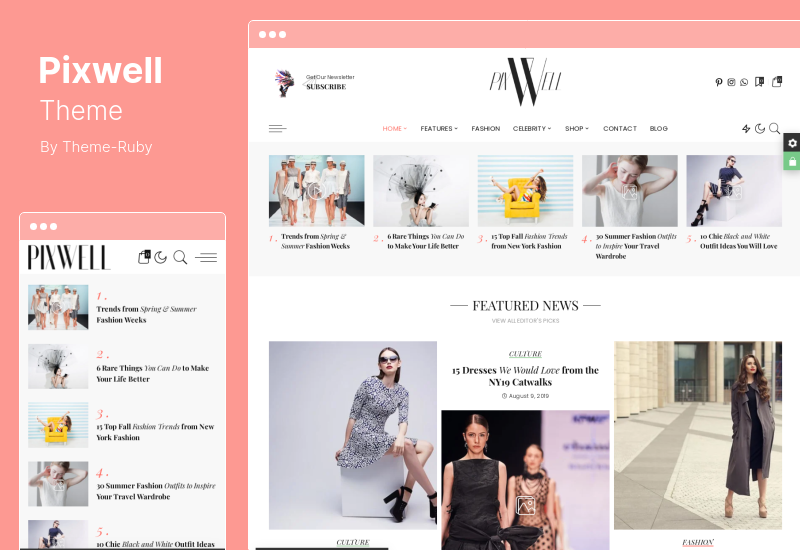 Pixwell Theme - Tema WordPress Majalah Modern