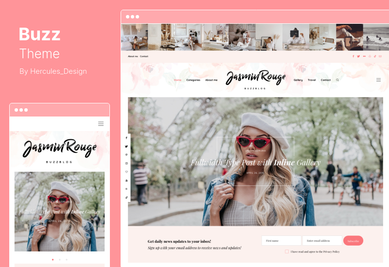 Tema Buzz - Tema WordPress da revista Lifestyle Blog