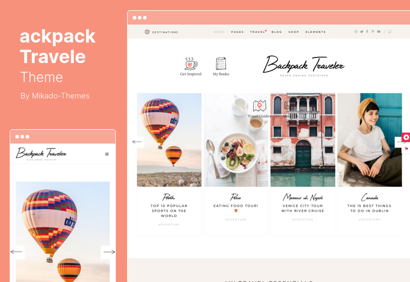 ackpack Travele Theme - Tema WordPress de blog moderno