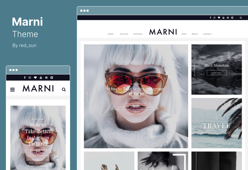 Tema Marni - um tema WordPress Blog Shop