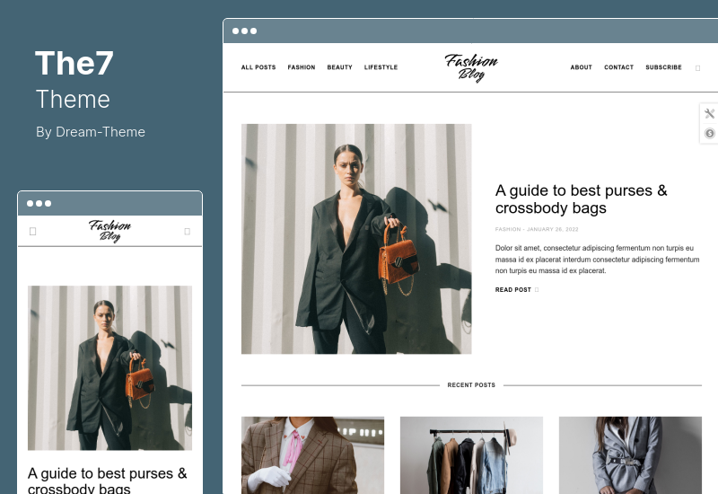 The7 Theme - Construtor de site eCommerce para tema WordPress