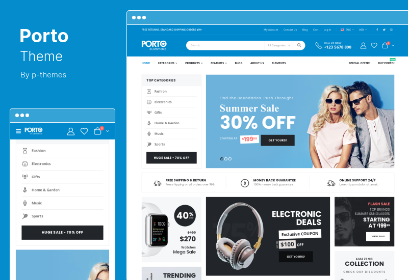 Porto Theme - Mehrzweck-WooCommerce-Thema