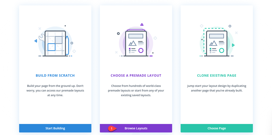 Divi Responsive Logo Menú de ancho completo Examinar diseños