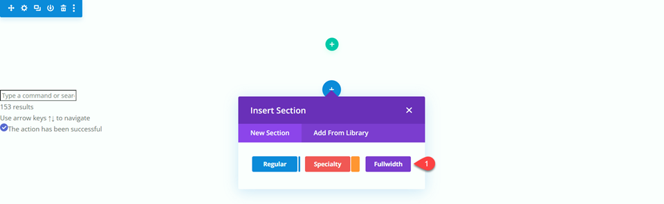 Modulo Divi Fullwidth vs Regular Menu Inserisci la sezione Fullwidth