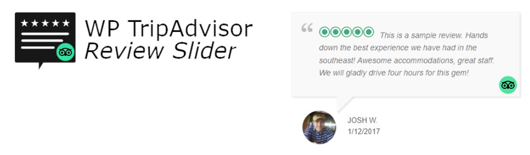 WP TripAdvisor Review Slider, yang merupakan salah satu plugin ulasan terbaik untuk WordPress.