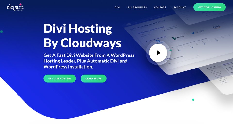 Alojamiento Divi con Cloudways