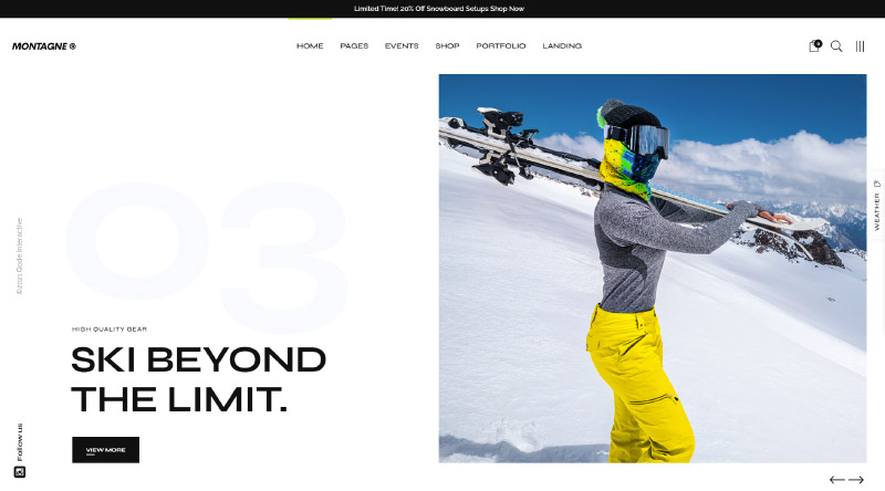 Montagne WordPress Theme