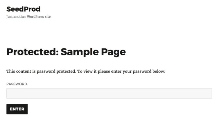 come modificare una pagina protetta da password wordpress