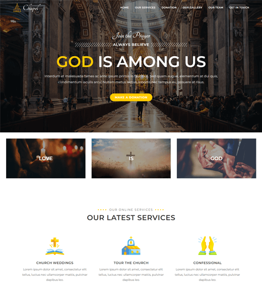 Tema Gereja WordPress OceanWP