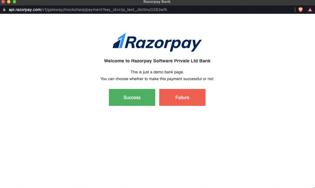 succes_Cum se integrează gateway-ul de plată Razorpay