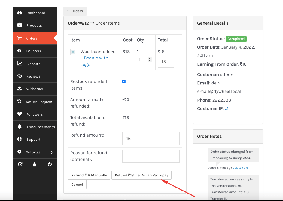 reembolso do pedido_Como integrar o gateway de pagamento Razorpay