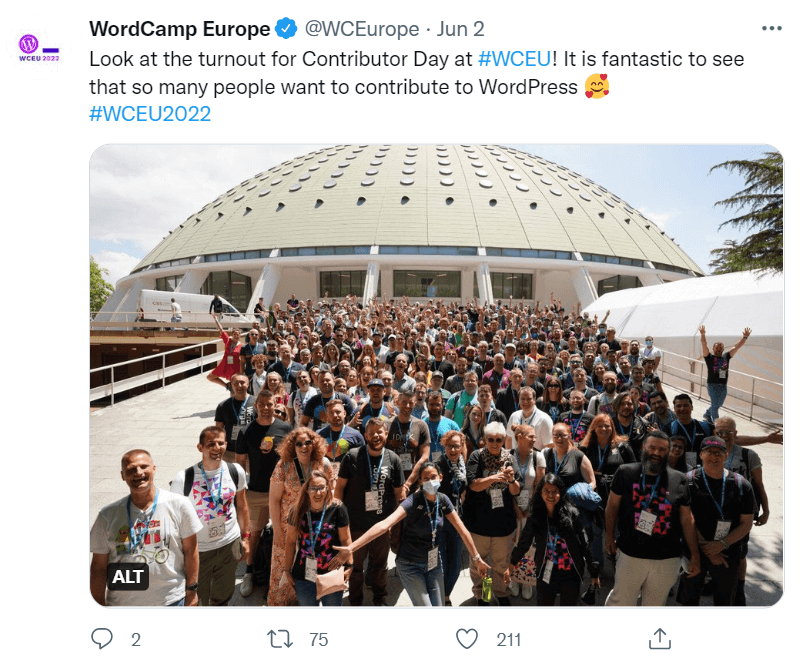 wordcamp วันผู้มีส่วนร่วมยุโรป