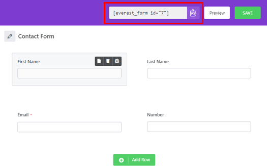 Shortcode vom Builder kopieren