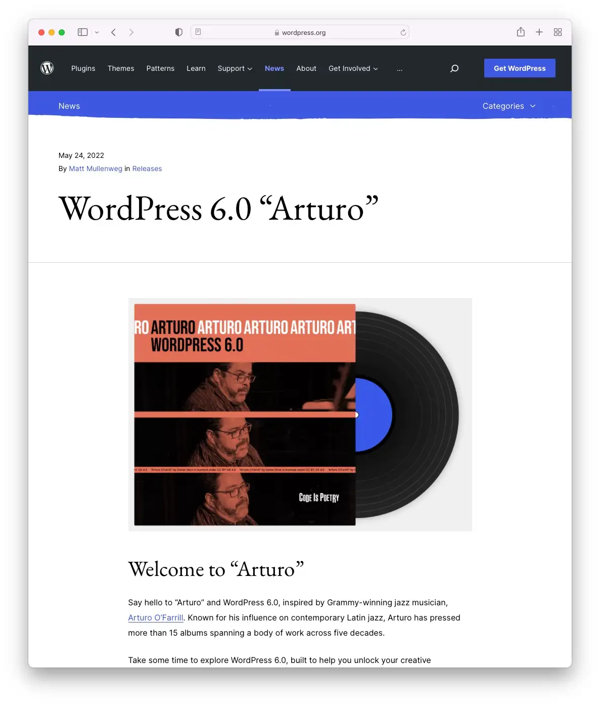 WordPress 6.0