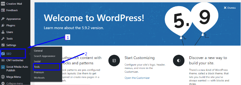 Tablero de control de Yoast SEO - Clasificación matemática vs yoast