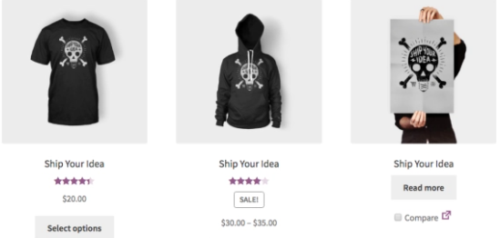 مقارنة منتج WooCommerce