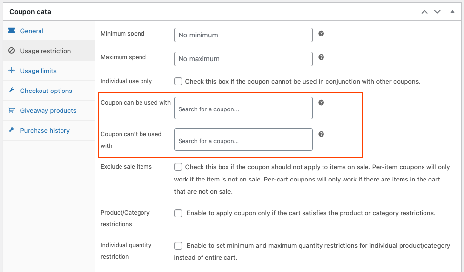 Restrictions avancées d'utilisation des coupons avec Smart Coupons pour WooCommerce