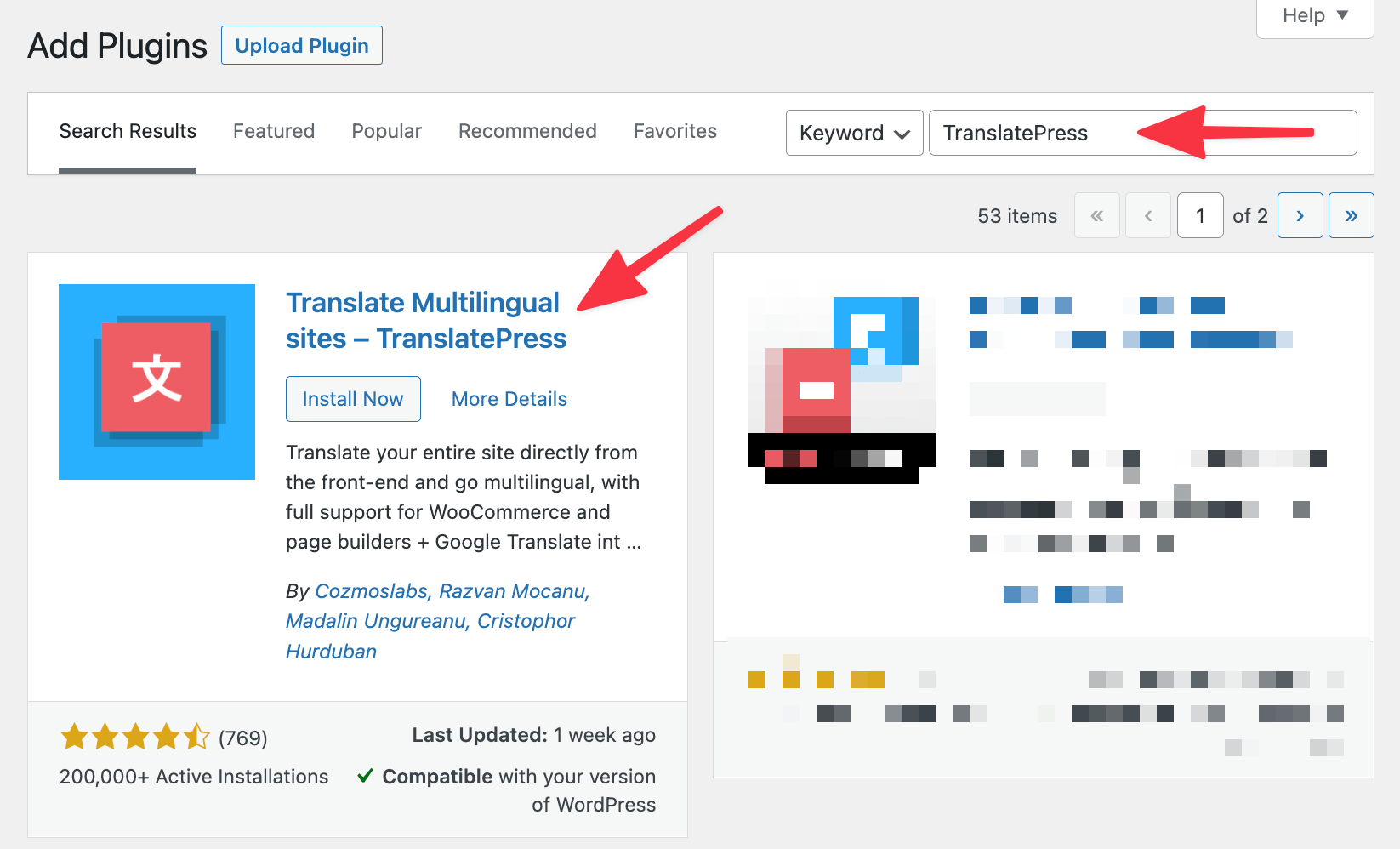 instale o TranslatePress em vez do widget do site do Google Tradutor