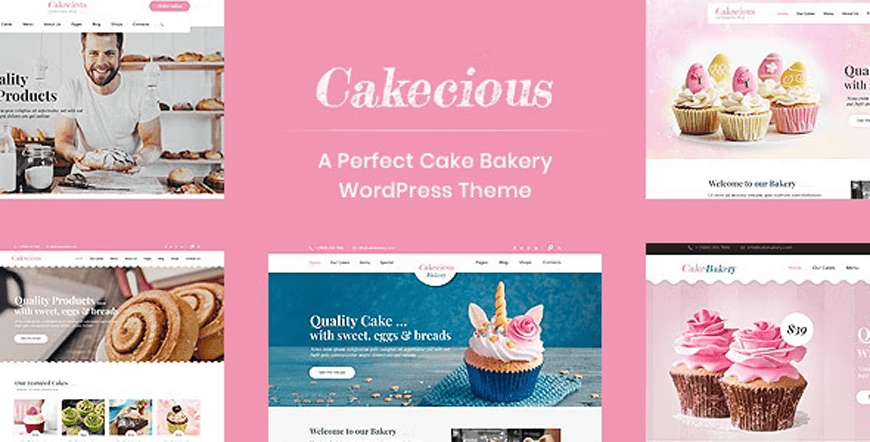 Cakecious - سمة WordPress لمتجر كعكة