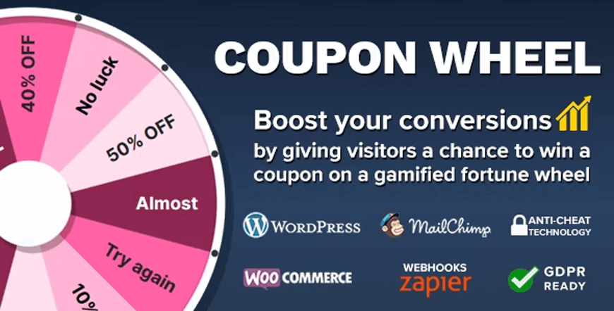 Ruota dei coupon: i migliori coupon per il plug-in woocommerce