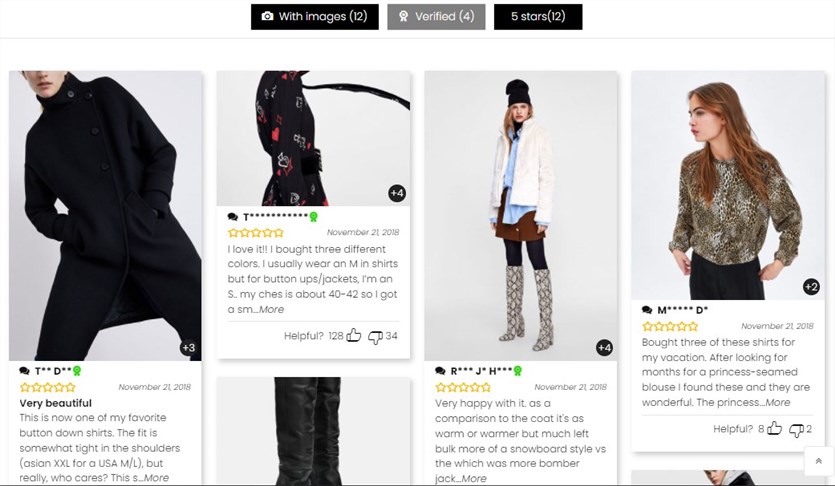 مراجعات الصور لمكونات مراجعة WooCommerce WP