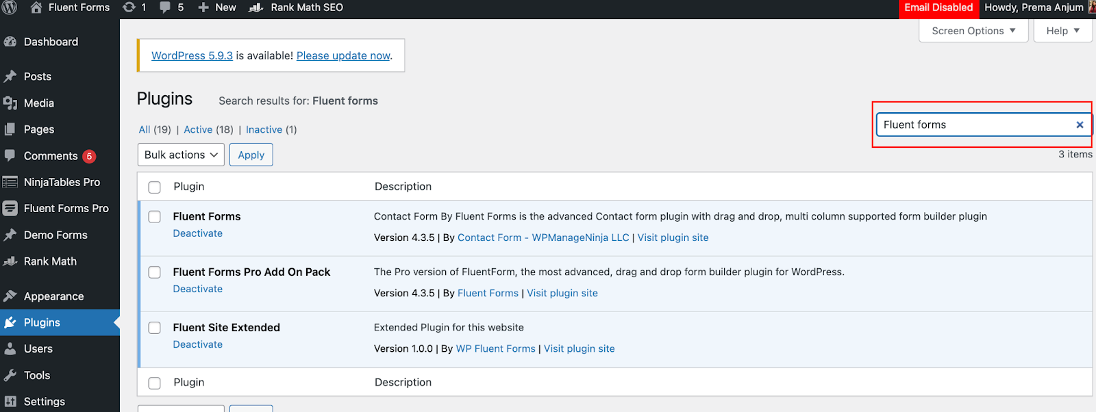 wordpress, kreator formularzy