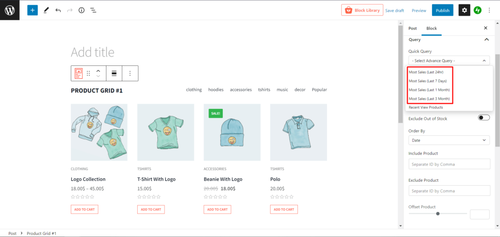 WooCommerce Product Sorting by Sales