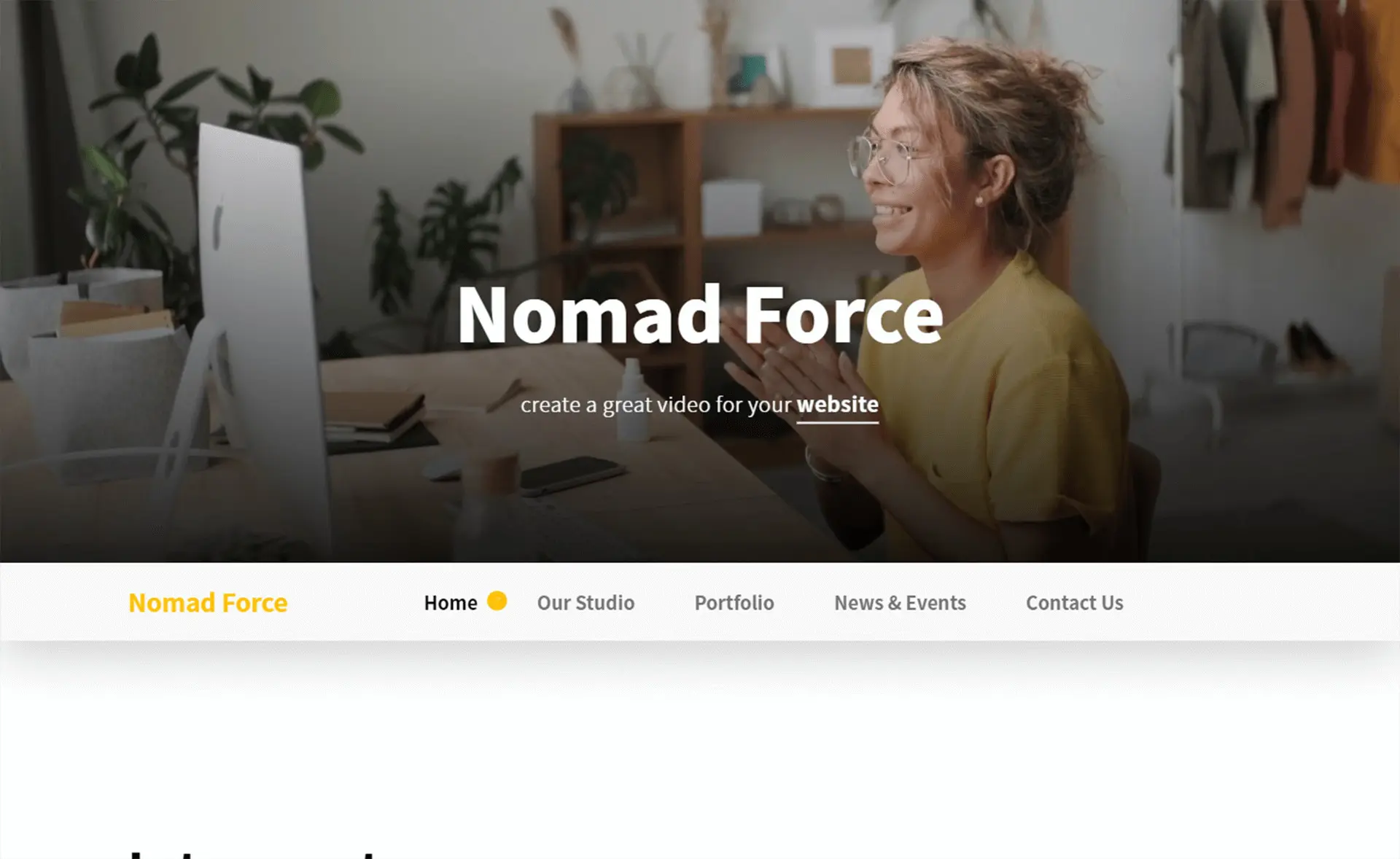 Nomad Force Modèle de vidéo Bootstrap gratuit