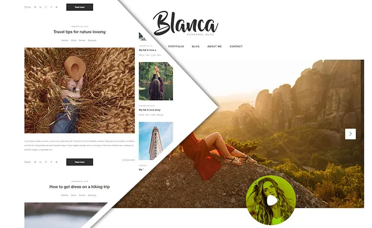 Plantilla gratuita de perfil de usuario de Bootstrap de Blanca