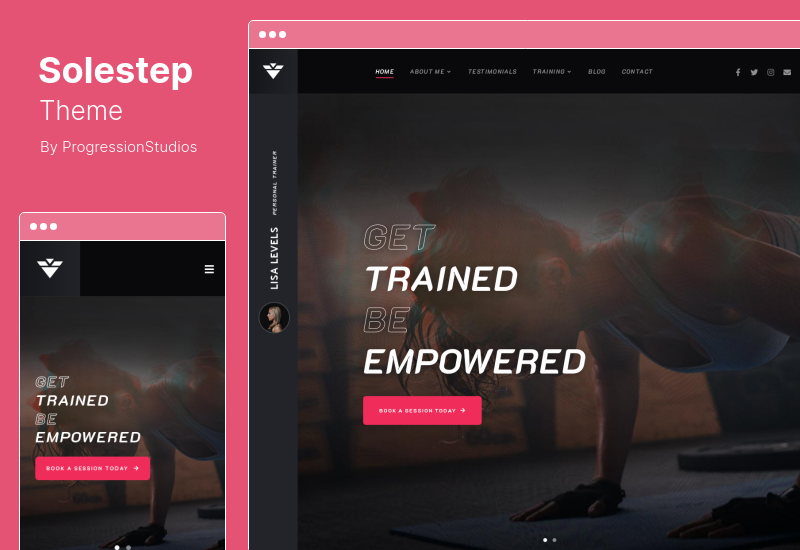 Solestep Theme - Тема WordPress для одного фитнес-тренера