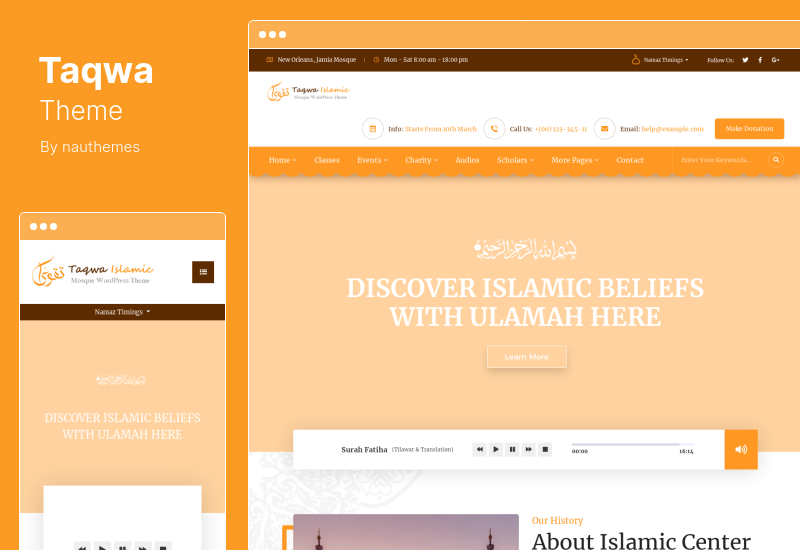 Taqwa-Theme – WordPress-Theme des Islamischen Zentrums