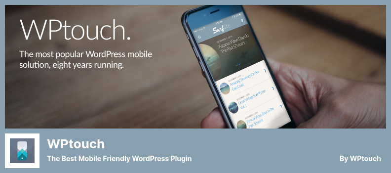 Plugin WPtouch - O melhor plugin WordPress amigável para dispositivos móveis