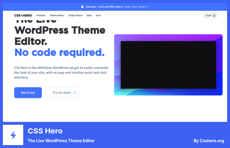 Plugin CSS Hero - O Editor de Temas do WordPress ao Vivo