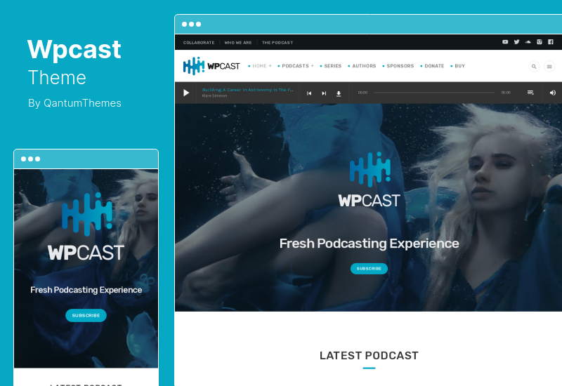 Wpcast Theme - тема WordPress для аудиоподкастов