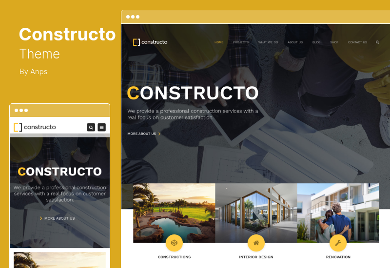 Tema Constructo - Tema de construcción de WordPress