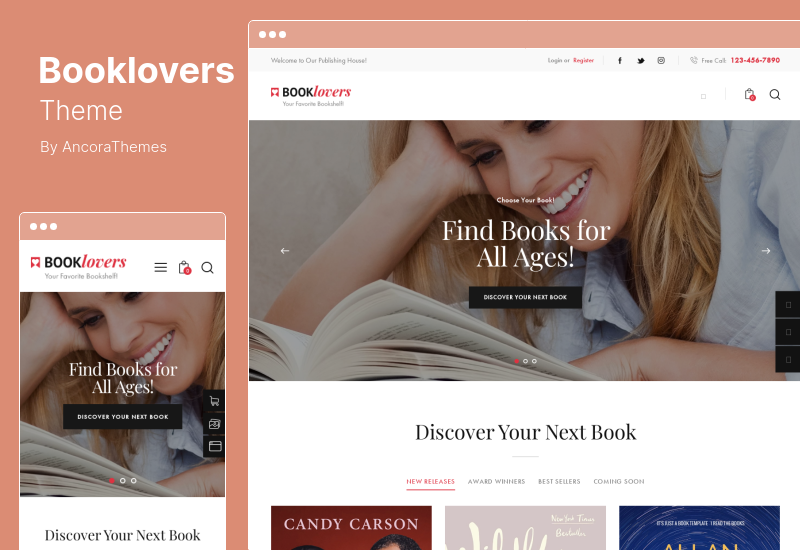 Booklovers Theme - Издательство и книжный магазин WordPress Theme RTL