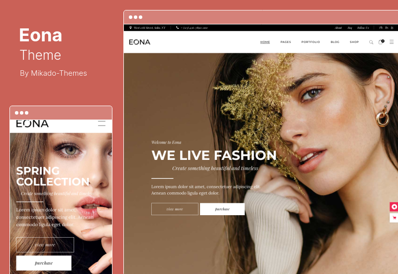 Eona Theme - Тема WordPress о моде