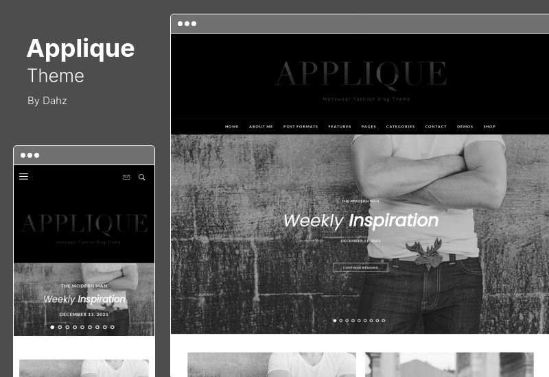 Applique Theme — тема WordPress для блога о моде