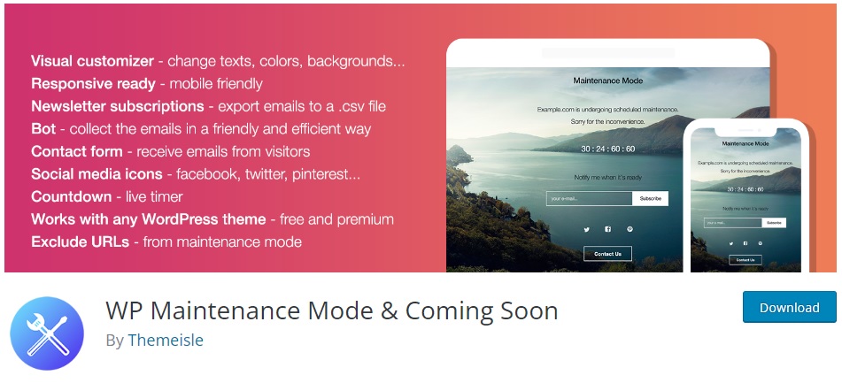 wp maintenance mode et bientôt activer le mode maintenance dans wordpress