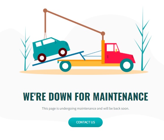 exemple activer le mode maintenance dans wordpress