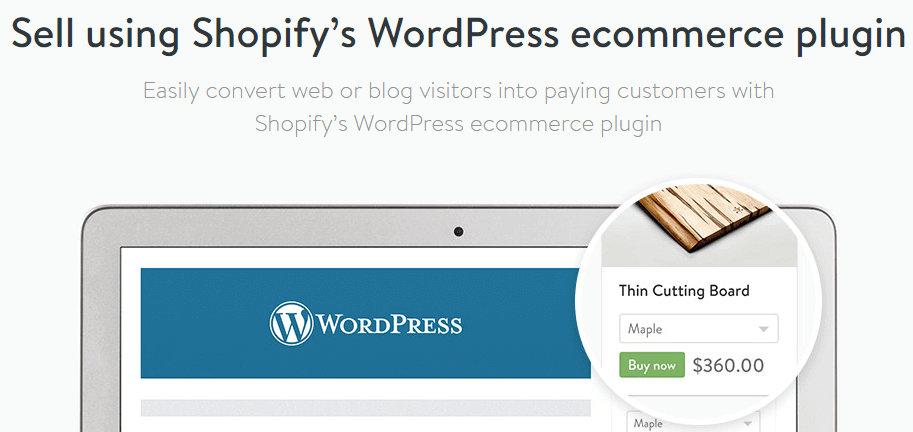 shopify wordpress e-ticaret eklentisi