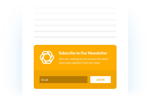 Plugin de marketing par e-mail Bloom WordPress Sous le formulaire d'inscription au contenu