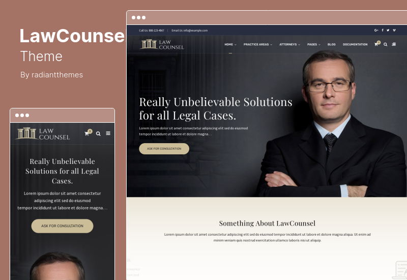 LawCounsel Theme - WordPress тема для юристов