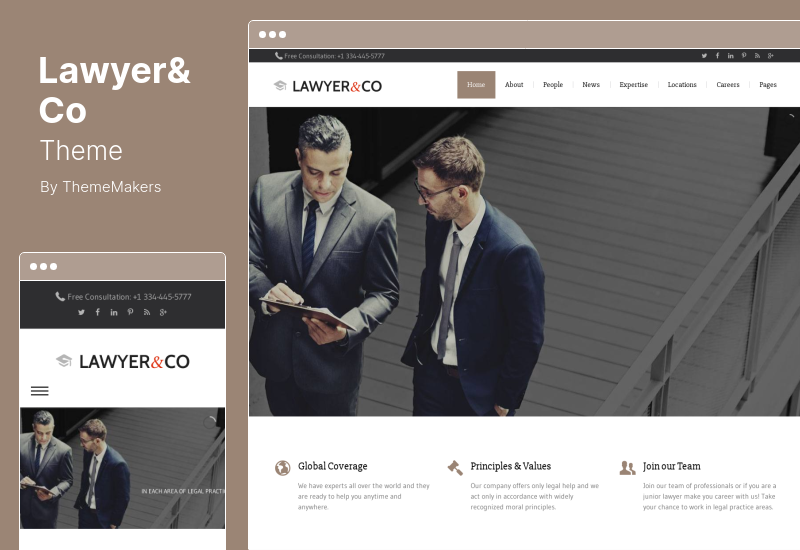 Lawyer&Co Theme — тема WordPress для адвокатов, юридических фирм