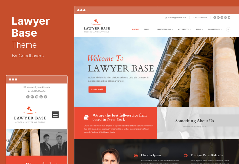 Lawyer Base Theme - тема WordPress для юристов