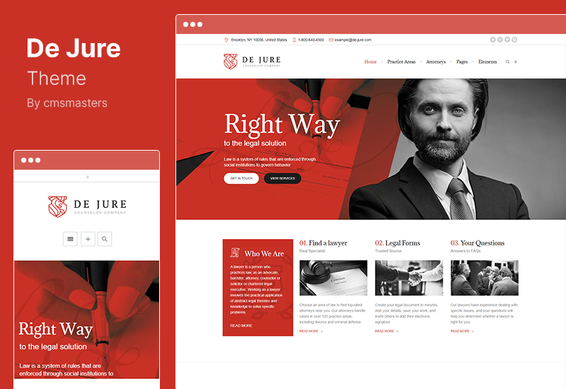 De Jure Theme - тема WordPress для юристов