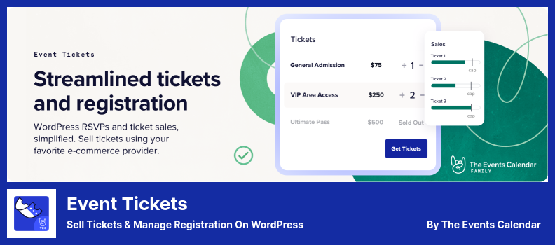 Плагин Event Tickets — продавайте билеты и управляйте регистрацией на WordPress